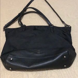 Coach crossbody leather and nylon